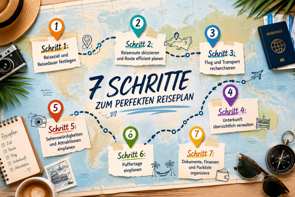 7 Schritte zum perfekten Reiseplan